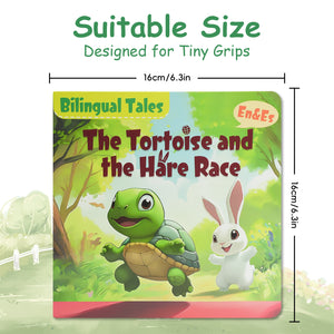Suitable size panel for The Tortoise and the Hare bilingual storybook