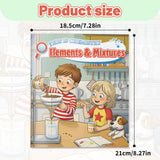 Children's chemistry science book about elements, mixtures, substances, and materials
