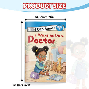 I Want to Be a Doctor Early Reader Book for Kids, Beginner Learn to Read Picture Book, First Words and Phonics Storybook About Helping and Caring