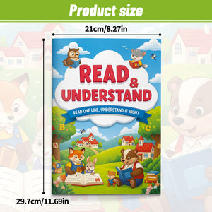 Reading Comprehension Workbook for Kids, Simple Question and Answer Practice, Picture Choice Activities, Early Sentence Understanding, Kindergarten and First Grade Literacy Learning Book