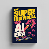 Upright paperback mockup of one-person company strategy guide