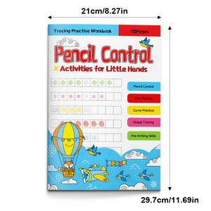 Pencil Control Activities for Little Hands, Pre-Writing Skills Workbook for Kids with Line Tracing, Curve Practice, Shape Tracing, Fine Motor Development, and Preschool Kindergarten Learning