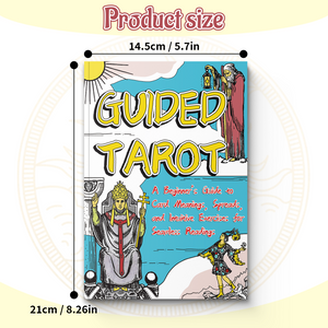 Adult beginner tarot book about card meanings and spiritual reading
