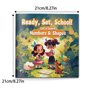 Ready, Set, School! Let’s Learn Numbers and Shapes II, Early Math Learning Picture Book for Kids with Counting, Shape Recognition, Preschool Readiness, and Fun Discovery