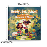 Second early math picture book for kids with counting and shapes