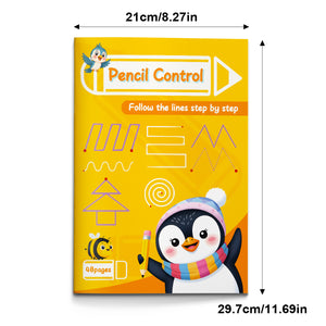 Pencil Control Workbook for Kids, Pre-Writing Tracing and Line Practice Book, Fine Motor Skills, Handwriting Readiness, Pattern Drawing, and Preschool Kindergarten Learning Activities
