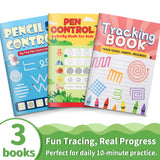 Tracing Patterns Workbook for Kids + Pre-writing Skills Workbook for Kids + Fine Motor Skills Tracing Book for Kids: 3-Book Set bundle detail image, image 2, bundle ISBN 9798900663234