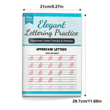 Uppercase letters handwriting pages with repeated rows