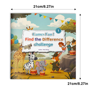 Find the Difference Challenge Book Set for Kids, Spot the Difference Puzzle Activity Collection for Observation Skills, Focus, Visual Learning, and Fun Brain Practice