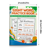 Early reading activity book with high-frequency word recognition