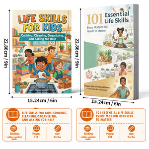 101 Essential Skills Every Modern Kid Need + Life Skills for Kids Cooking Cleaning And: 2-Book Set bundle detail image, image 2, bundle ISBN 9798900669618