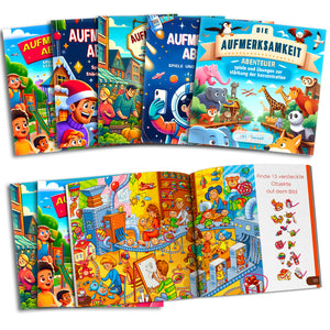 Attention Adventures: Engaging Puzzle Picture Books for Children