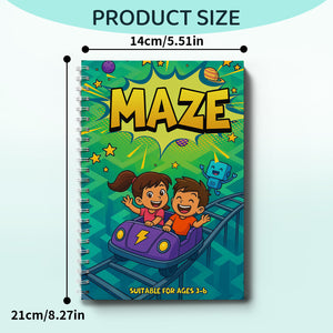 Simple rocket maze pages for ages 3 to 6