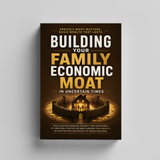 Upright paperback mockup of financial resilience and risk planning guide