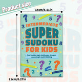 Super Sudoku for Kids: 4-Level Logic Set product image 6 showing printed book details for screen-free reading and learning