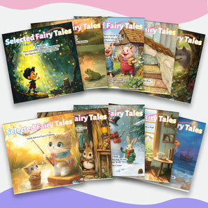 Selected Fairy Tales 10-Book Set for Kids, Children’s Story Collection for Family Reading, Imagination, Character Learning, and Bedtime Story Fun