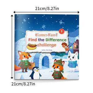 Kids spot the difference activity book for observation skills and visual thinking