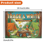 A-Z handwriting pages with uppercase and lowercase letters