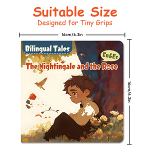 The Nightingale and the Rose Bilingual Storybook for Kids, English and Spanish Picture Book, Classic Fairy Tale for Early Reading, Language Learning and Bedtime Reading