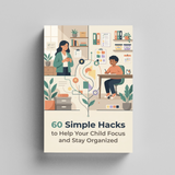 60 Simple Hacks to Help Your Child Focus and Stay Organized product image 6 showing printed book details for screen-free reading and learning