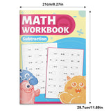 Kids subtraction workbook with simple equation pages