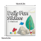 Patience and social skills sticker activity picture book for kids