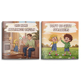 Please Don't Touch Me Body Safety Picture + Be Careful with What You Eat Food Safety P: 2-Book Set main cover and printed book set view, image 3, bundle ISBN 9798900662978
