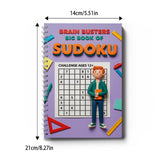Brain Busters Sudoku Book for Kids Ages 3–12, 4-Book Progressive Puzzle Workbook Bundle, Beginner to Challenge Level Number Logic Games for Focus, Critical Thinking and Problem-Solving Skills
