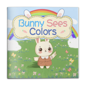 Bunny Sees Colors Early Learning Book for Kids, Color Recognition, Visual Learning and Preschool Skills