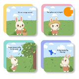 Printed early learning concept book for colors observation and vocabulary