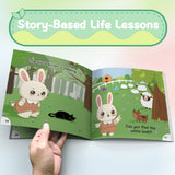 Bunny Sees Colors Early Learning Book product image 6 showing printed book details for screen-free reading and learning