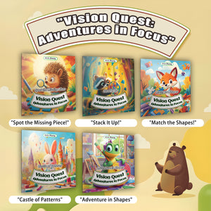 5-Book Visual Perception Training Set: Fun Puzzle Books to Boost Focus, Observation, and Spatial Awareness Skills