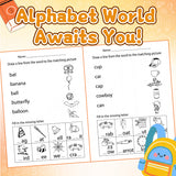 Children's missing letter practice book