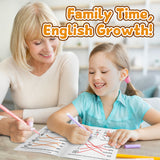 Word Matching and Missing Letter Workbook product image 6 showing printed book details for screen-free reading and learning