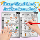 Printed color word workbook for sentence reading and literacy learning