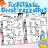 Children's color word recognition workbook