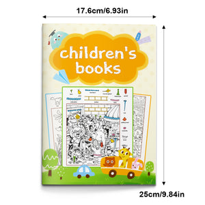 Hidden picture search and coloring workbook for kids