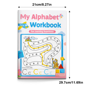My Alphabet Workbook, Fun Learning Experience for Kids with Letter Tracing, Alphabet Maze Practice, Handwriting Skills, and Early Literacy Learning
