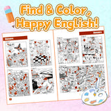 Children's hidden picture coloring workbook