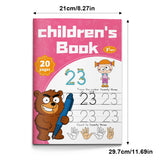 Counting and tracing practice book for preschool kids