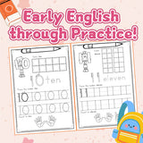 Children's early math tracing book
