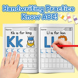 Printed alphabet recognition workbook for preschool learning