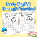 Children's letter tracing activity book