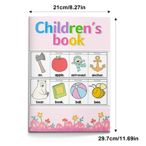 Letter recognition and picture word matching workbook for kids