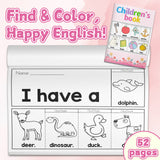 Ages 3-6 alphabet vocabulary workbook