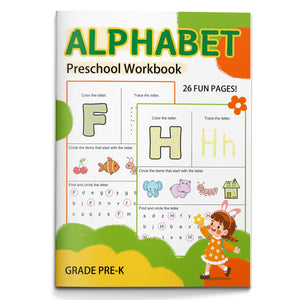 Alphabet Preschool Workbook for Pre-K cover