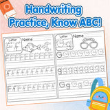 Children's alphabet writing practice book