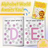 Ages 3-6 dab and color alphabet book
