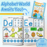 Ages 3-6 letter activity sheet book for early literacy