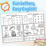 Children's trace and find alphabet workbook